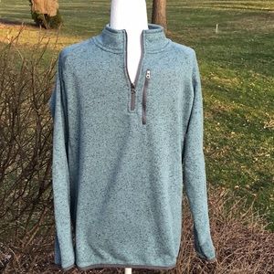 Light teal 3/4 zip pullover